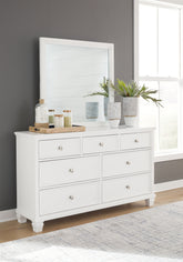 Prime Furniture - Ashley Furniture - Fortman Bedroom - Twin Panel Storage Bed / White - B680B24